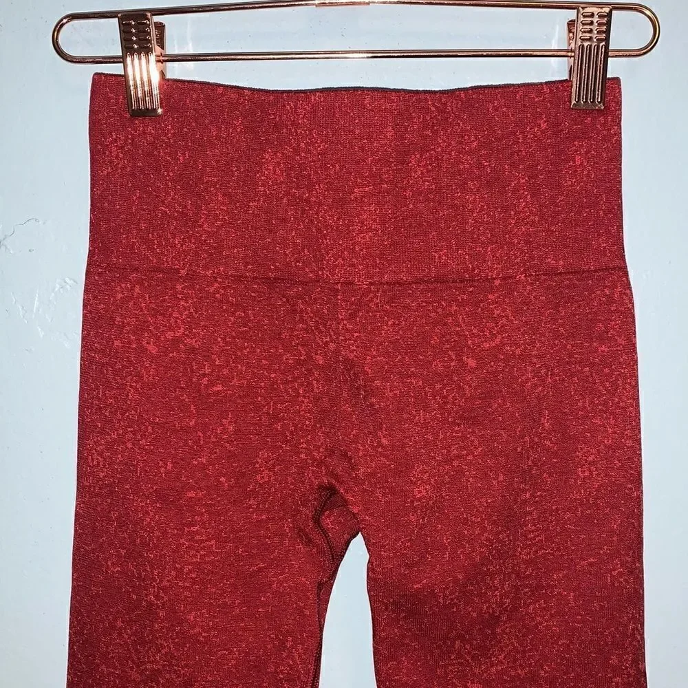 Gymshark Red Crop Leggings XS